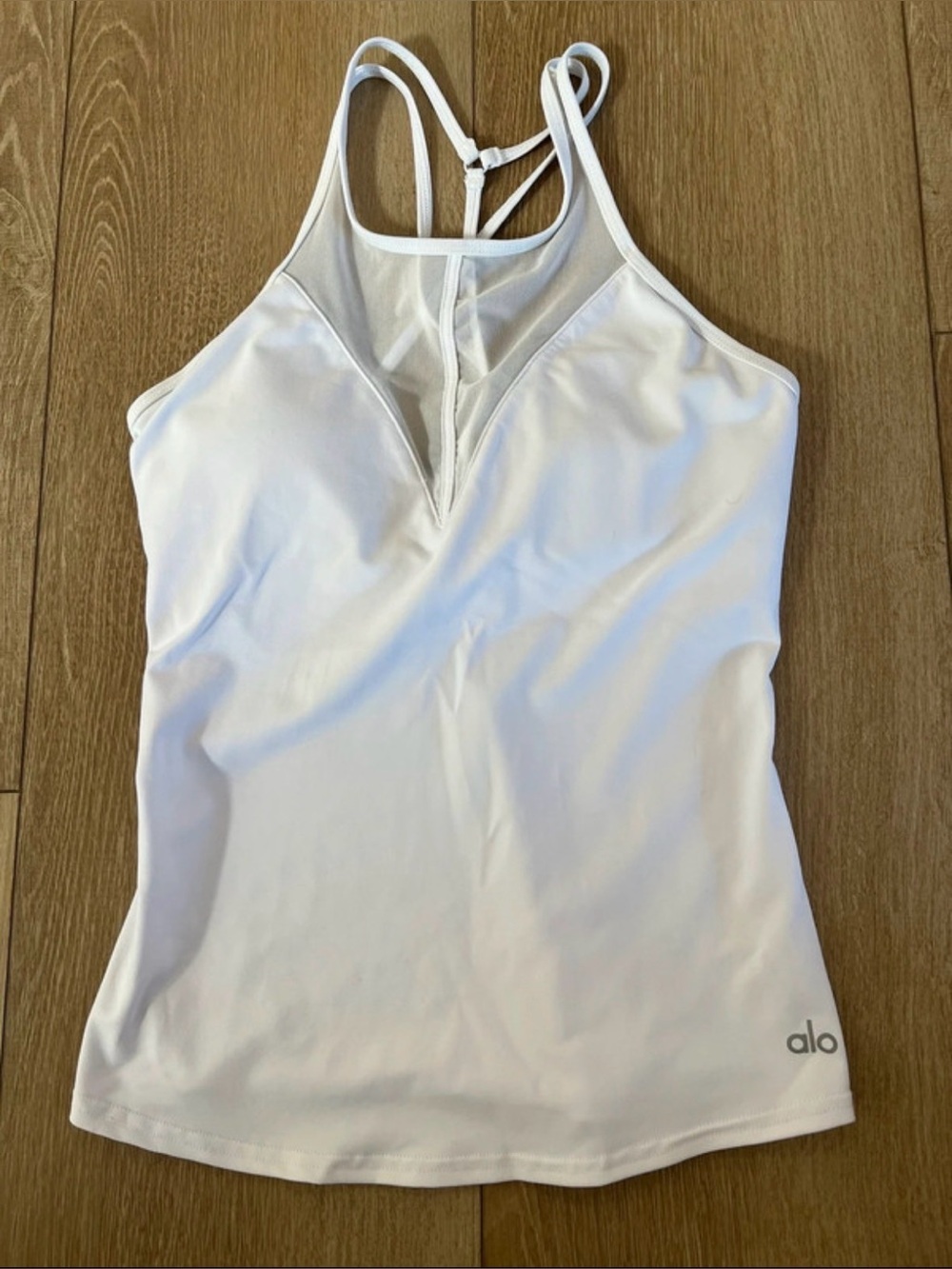 NEW! ALO Yoga Women’s White Athletic Strappy Tank (S)